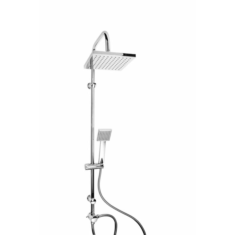 foto del prodotto colonna doccia in acciaio shuttle con soffione 20 cm e doccetta metaform