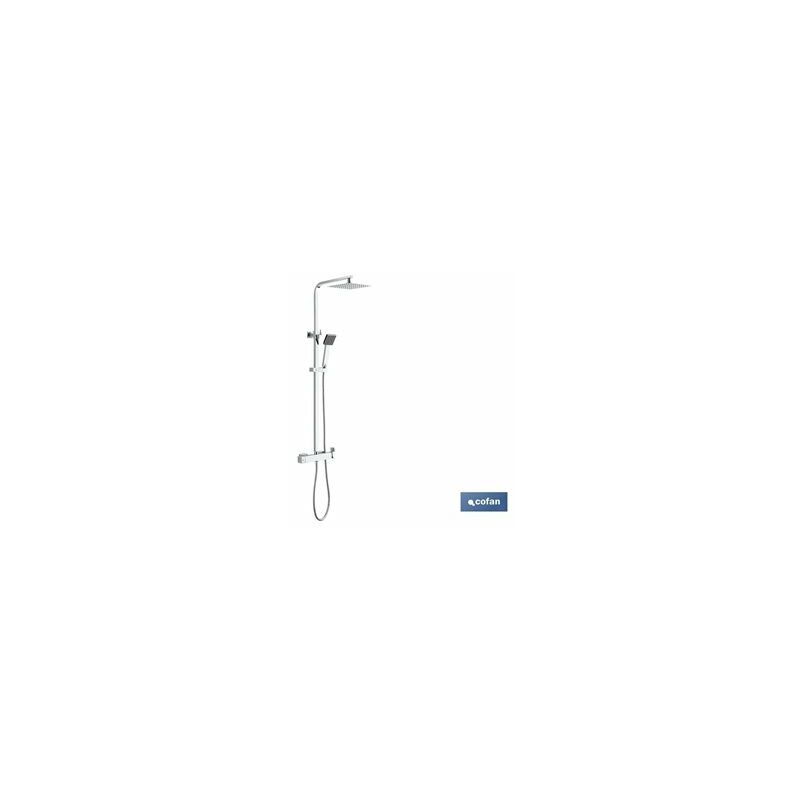 foto del prodotto colonna doccia monocomando design quadrato 90 1,40cm