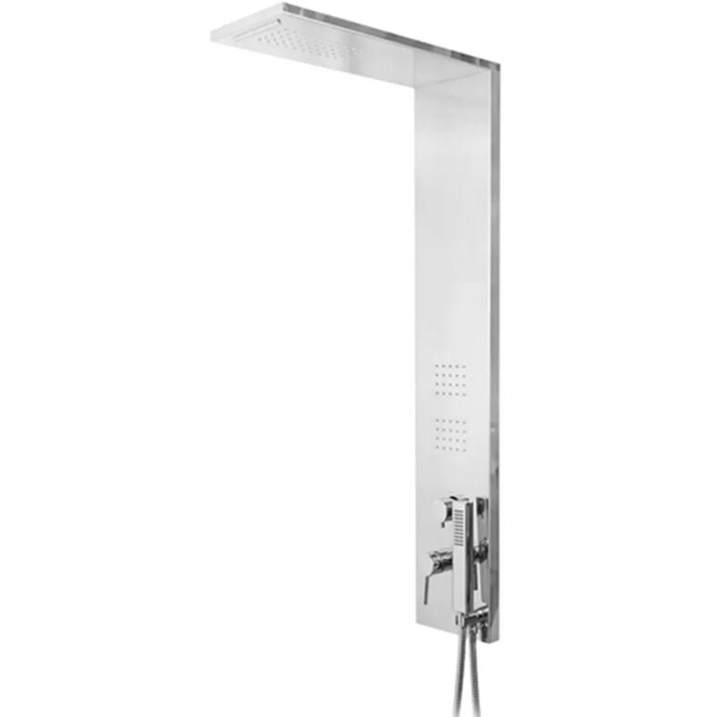 foto del prodotto colonna doccia multifunzione cromo lucido con 4 getti in acciaio inox