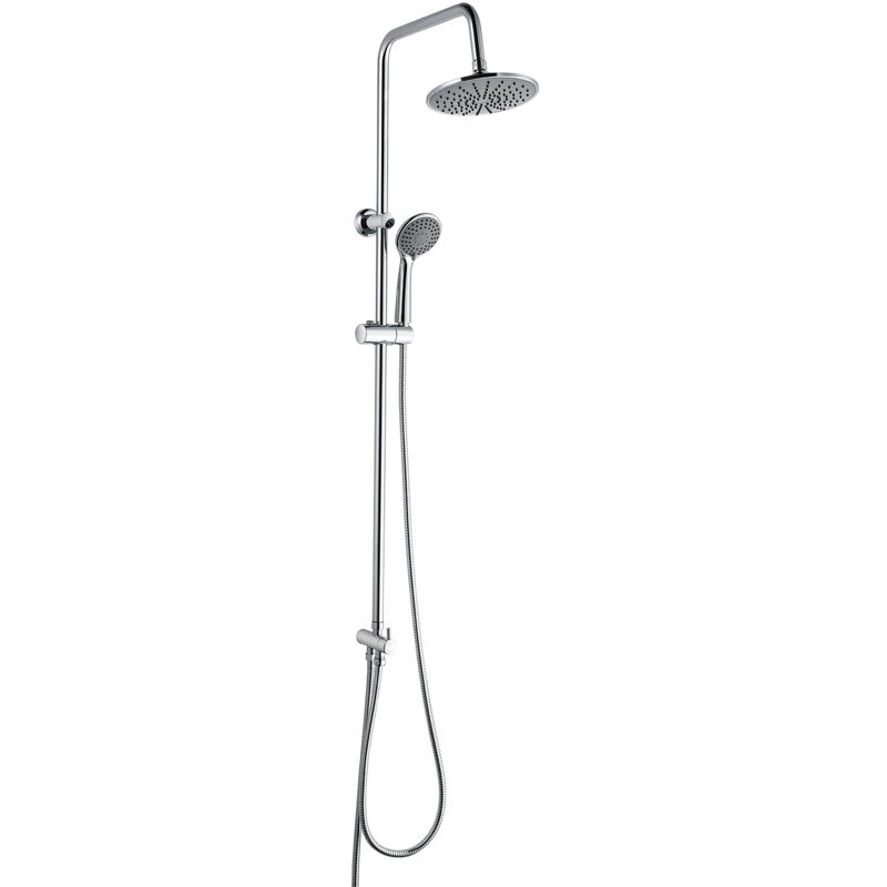 foto del prodotto colonna doccia senza rubinetto k2o chillout cascade 96,5cm di acciaio inossidabile con soffione e doccetta a 3 posizioni