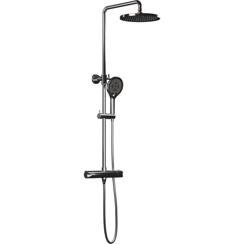 foto del prodotto colonna doccia termostatica con soffione, flessibile e doccetta bernstein 8821