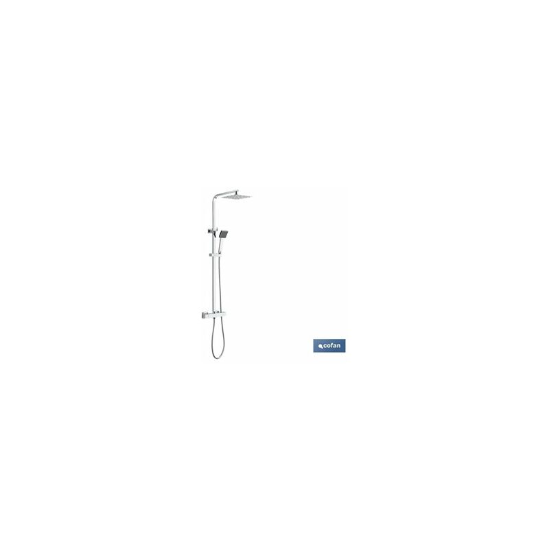 foto del prodotto colonna doccia termostatica design quadrato 90 1,40 cm