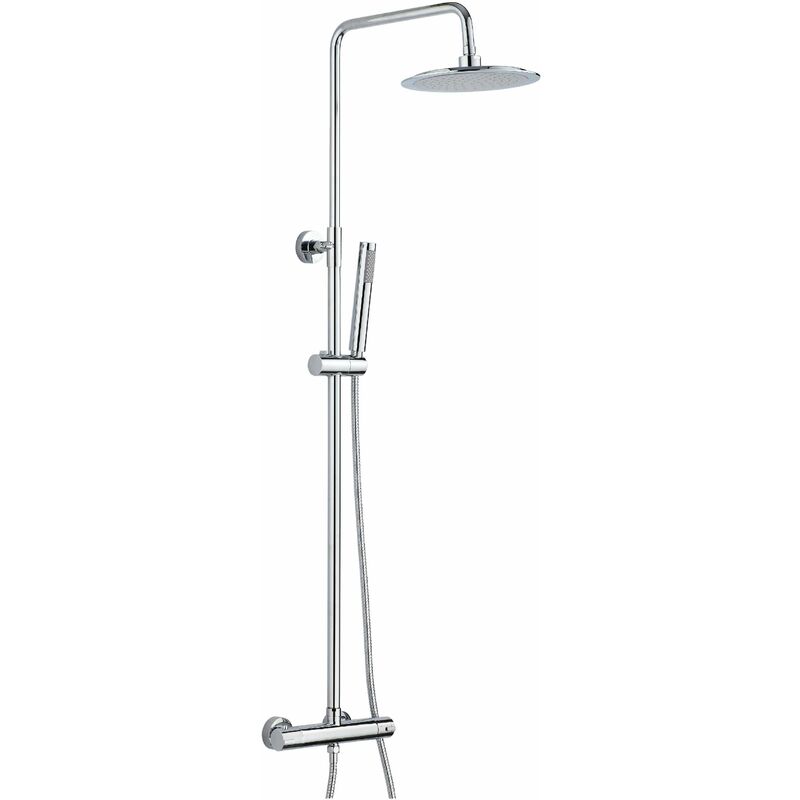 foto del prodotto colonna doccia termostatica versione tonda damast sally 12448 cromo termostatico