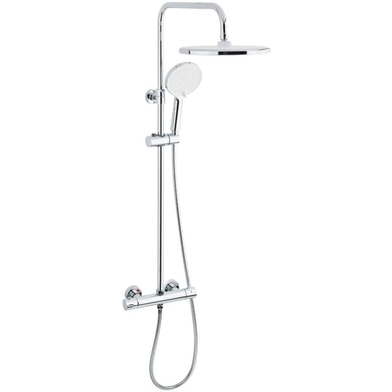 foto del prodotto colonna doccia xxl 250 con miscelatore termostatico, doccia a 3 getti, cromo satsstke swiss aqua technologies