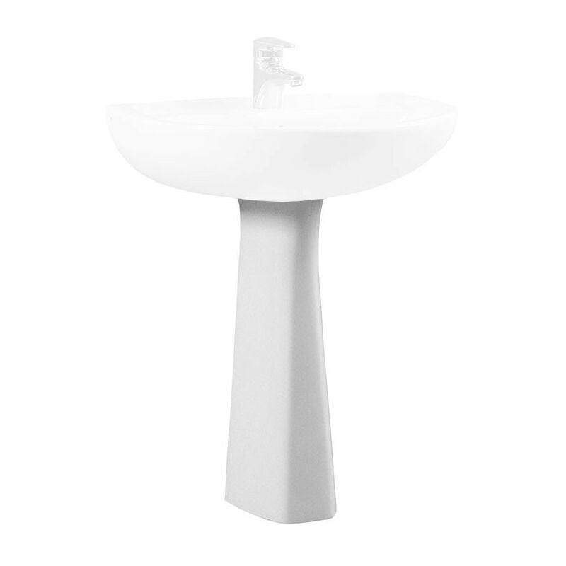 foto del prodotto colonna normus in ceramica bianco