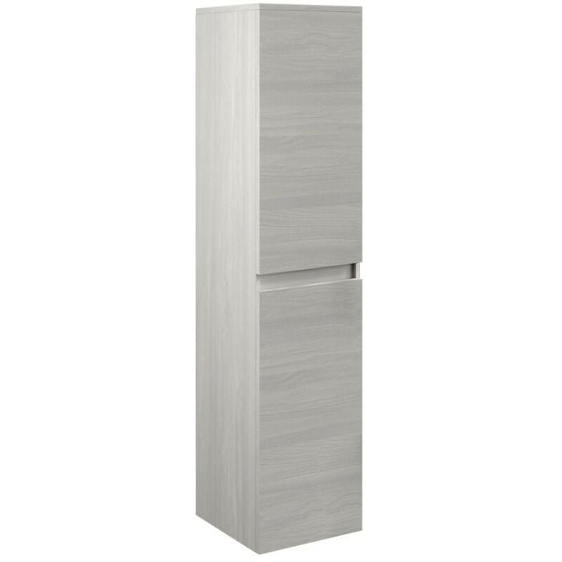 foto del prodotto colonna pensile da bagno con ripiani colore rovere grigio 136 cm trasimeno