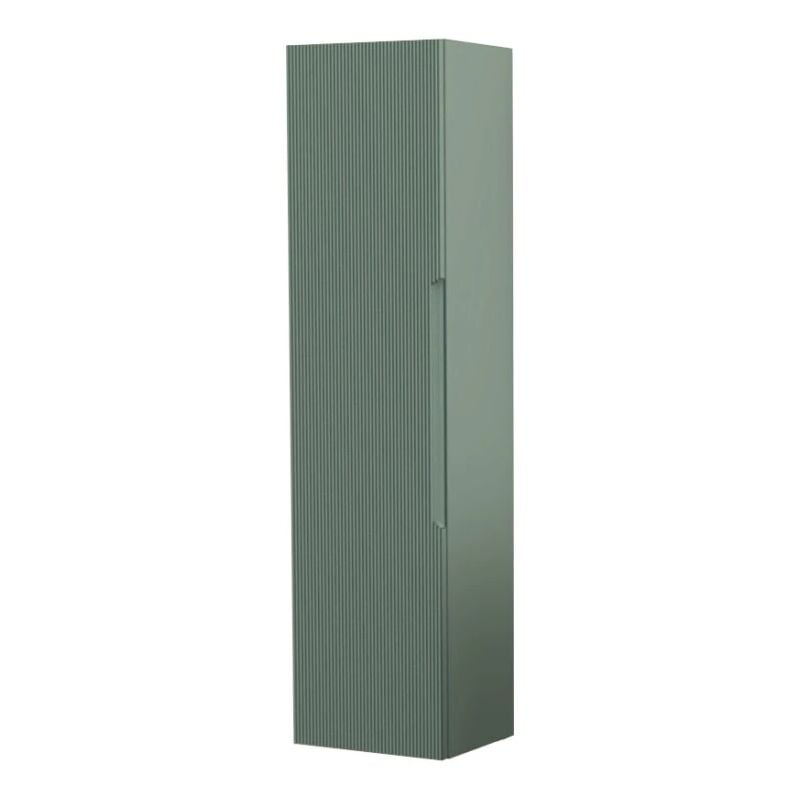 foto del prodotto colonna pensile sospesa decor bagno canaletto con 1 anta colore verde salvia, 35x28x138 cm