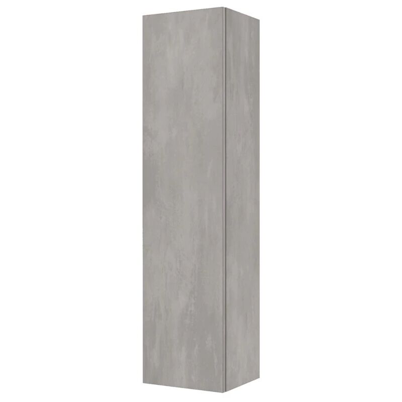 foto del prodotto colonna pensile sospesa decor bagno con 1 anta colore grigio caldo, 35x28x138 cm
