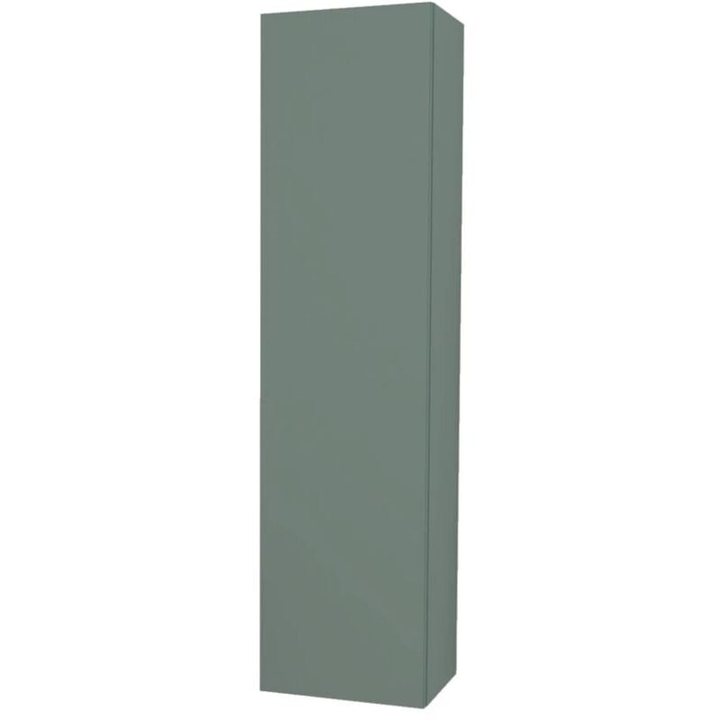 foto del prodotto colonna pensile sospesa decor bagno con 1 anta colore verde salvia, 35x28x138 cm