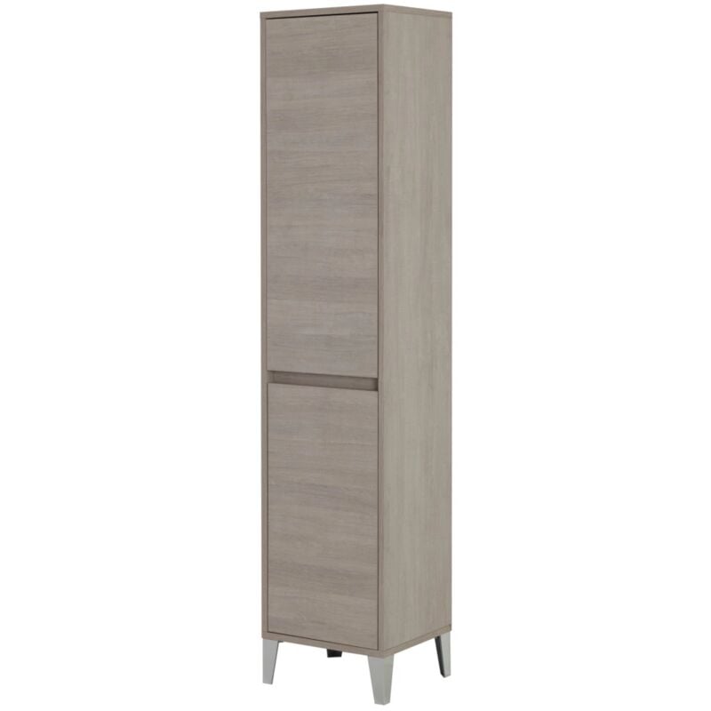foto del prodotto colonna porta biancheria rovere chiaro 40x35x183 cm