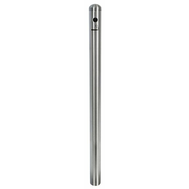 foto del prodotto colonna posacenere per bar, ristoranti, pub, negozi acciaio inox spazzolato 100 cm securit