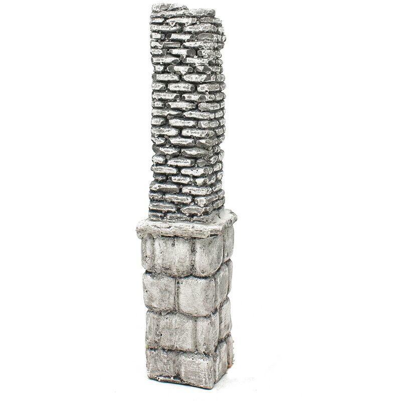 foto del prodotto colonna rudere in gesso con mattoncini in rilievo 11433