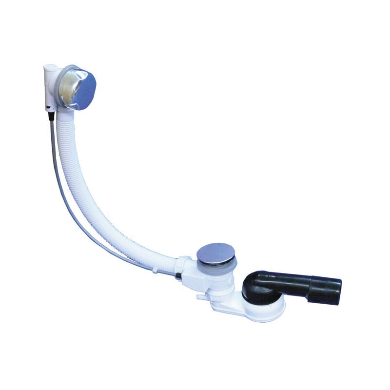 foto del prodotto colonna vasca automatica con sifone hl500 6 4 , cavo bowden 60cm, parti a vista cromate