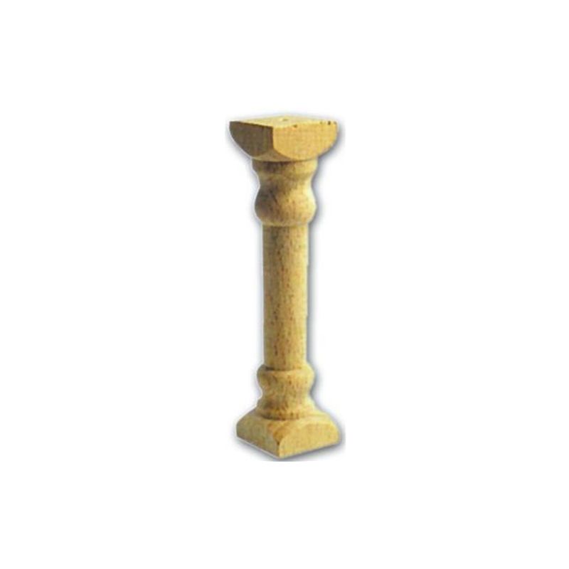 foto del prodotto colonnina per mobili in legno di faggio tornito 17x140 mm restauro finitura grezza