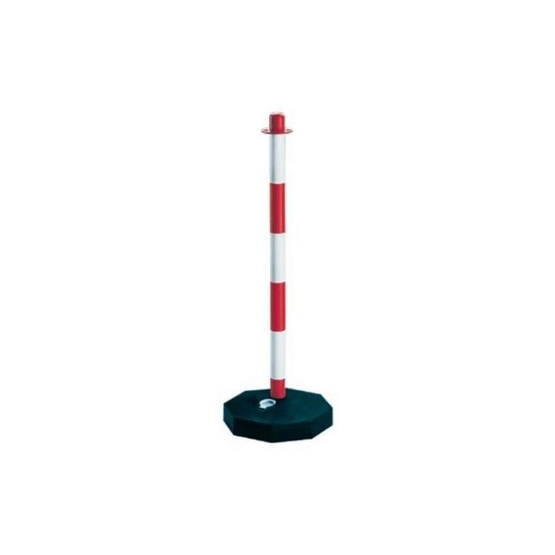 foto del prodotto colonnina rosso bianca con base h.90cm