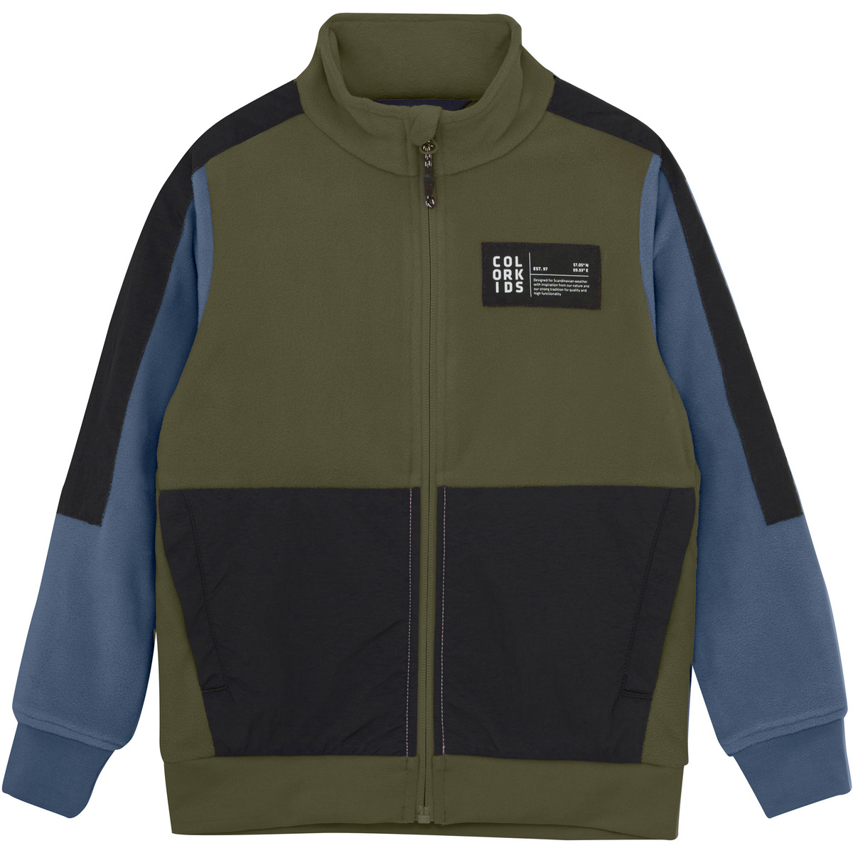 foto del prodotto color kids bambino giacca colorblock fleece