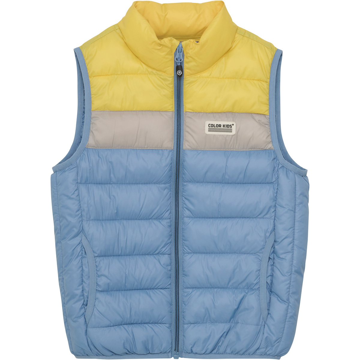 foto del prodotto color kids bambino gilet colorblock