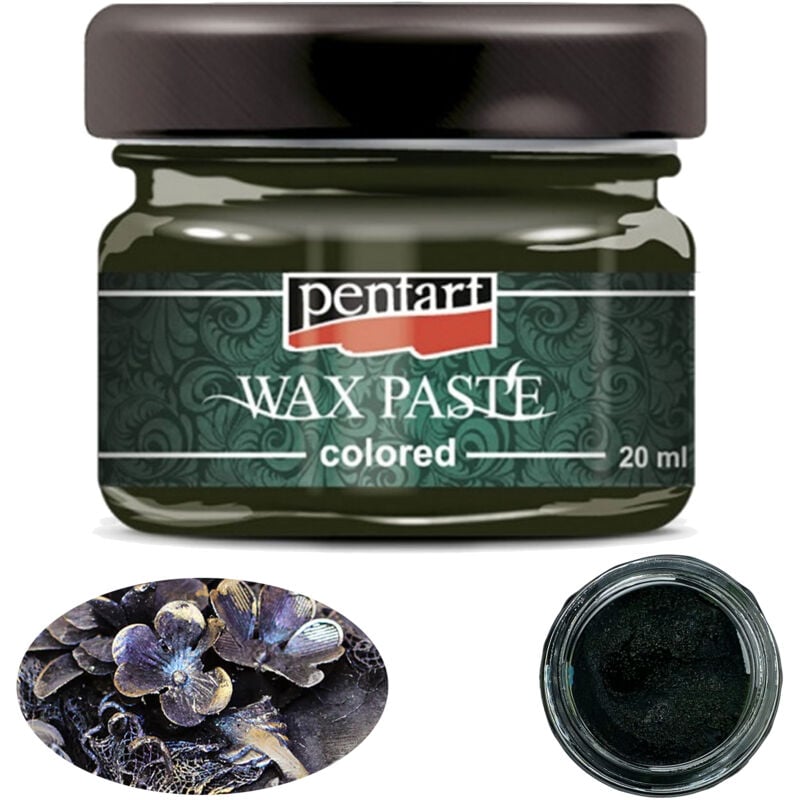foto del prodotto color pentart oliva cera in pasta, lucida, opaca, decorativa, 20 ml