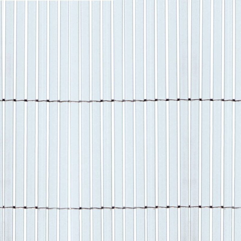 foto del prodotto colorado 1,50x5 m bianco, canniccio sintetico a canne intere da 7mm, schermante frangivista in pvc per giardino, balcone e terrazza tenax