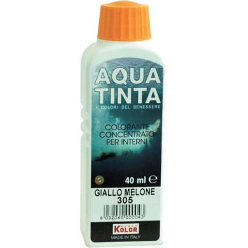 foto del prodotto colorante acqua aquatinta 305 giallo melone ml 40 10 pezzi