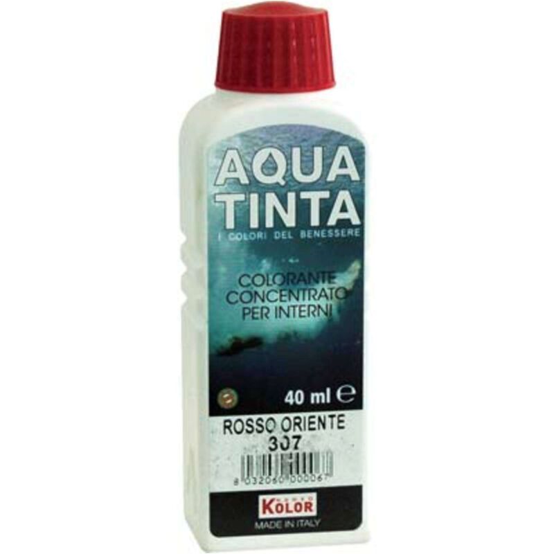 foto del prodotto colorante acqua aquatinta 307 rosso oriente ml 40 10 pezzi