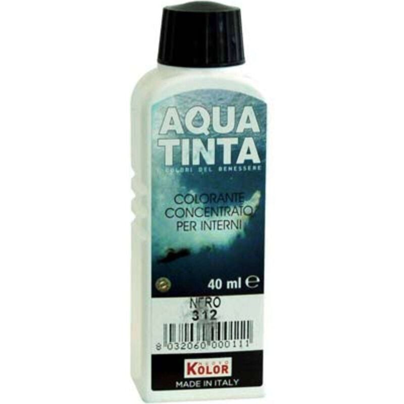 foto del prodotto colorante acqua aquatinta 312 nero ml 40 10 pezzi