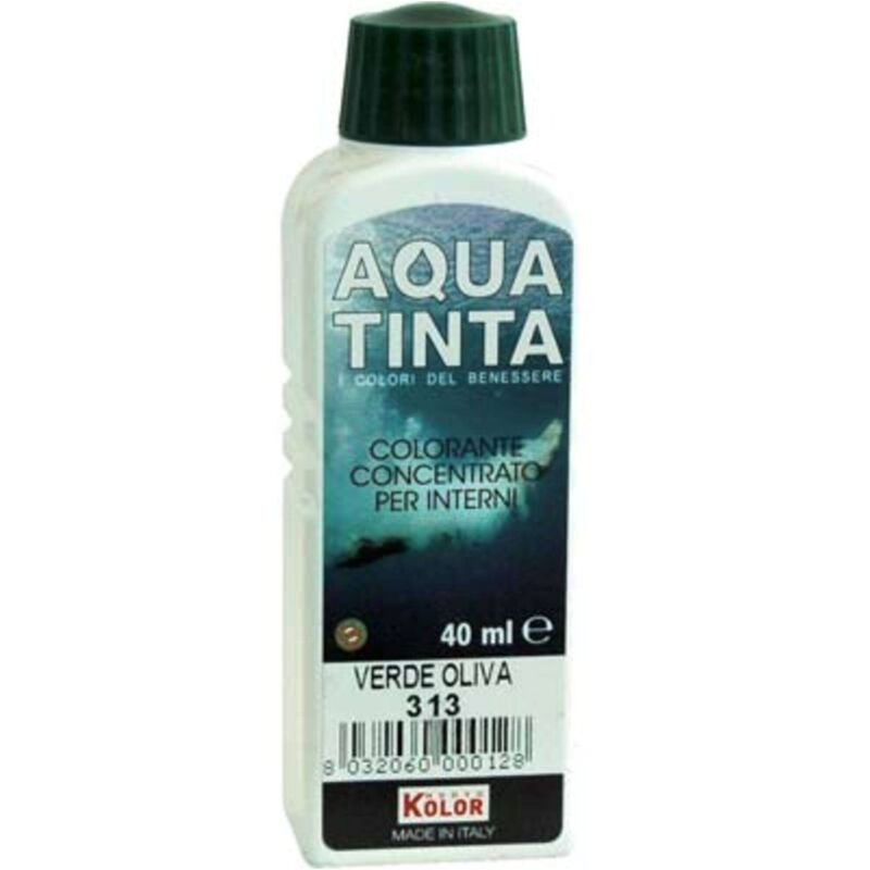 foto del prodotto colorante acqua aquatinta 313 verde oliva ml 40 10 pezzi
