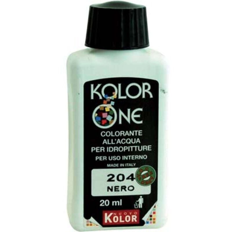 foto del prodotto colorante acqua kolorone 204 nero ml 20 12 pezzi