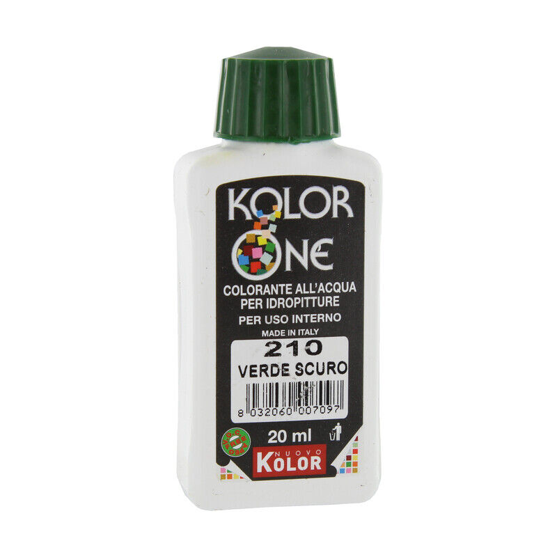 foto del prodotto colorante kolor one ml.20 n.210 verde scuro. prezzo per 1 pezzo.