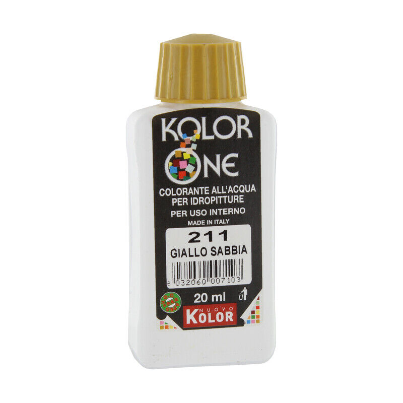 foto del prodotto colorante kolor one ml.20 n.211 giallo sabbia. prezzo per 1 pezzo.