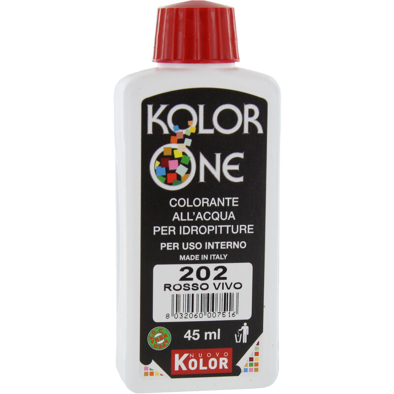 foto del prodotto colorante kolor one ml.45 n.202 rosso vivo