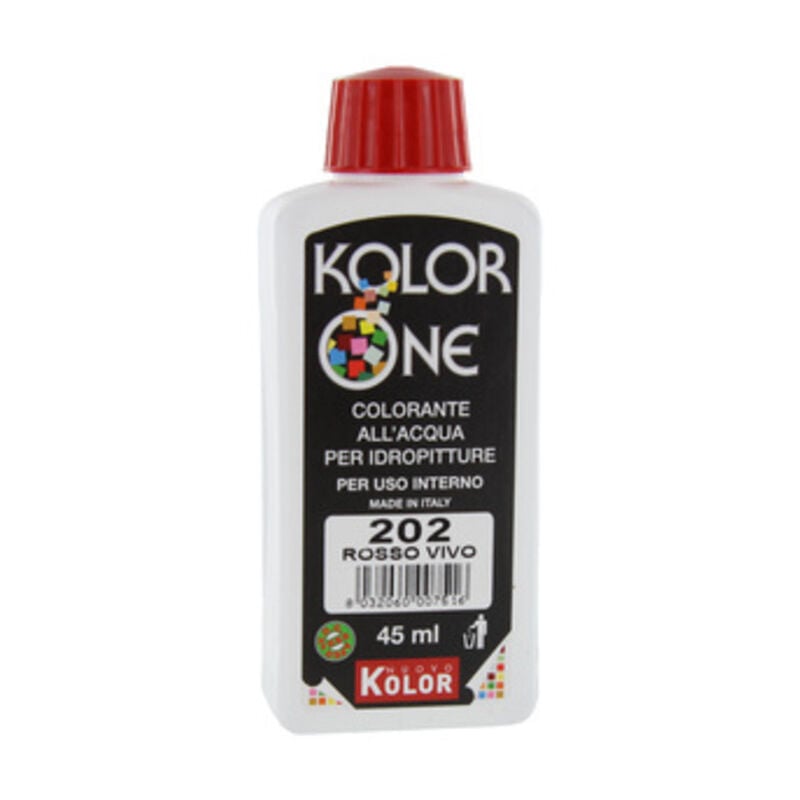 foto del prodotto colorante kolor one ml.45 n.202 rosso vivo. prezzo per 1 pezzo.