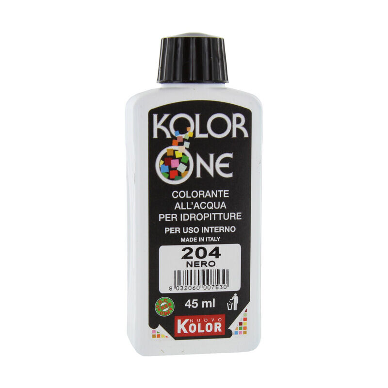 foto del prodotto colorante kolor one ml.45 n.204 nero. prezzo per 1 pezzo.