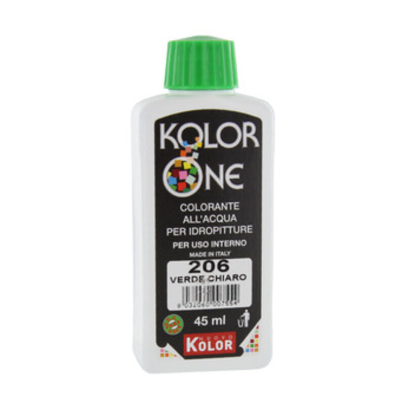 foto del prodotto colorante kolor one ml.45 n.206 verde chiaro. prezzo per 1 pezzo.