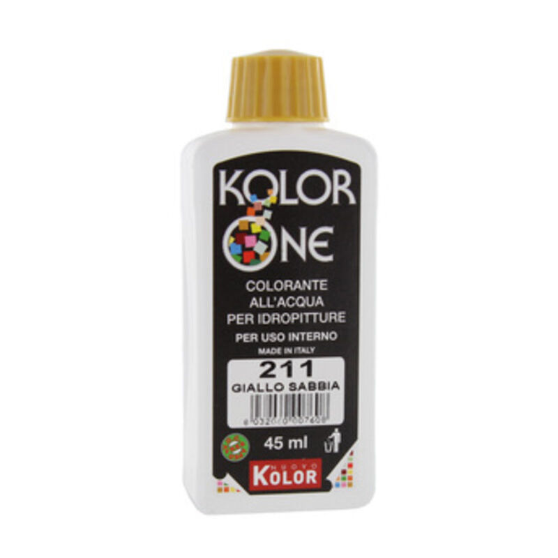 foto del prodotto colorante kolor one ml.45 n.211 giallo sabbia. prezzo per 1 pezzo.
