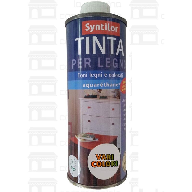 foto del prodotto colorante tinta per legno aquarethane inodore noce medio 0.5 lt - syntilor
