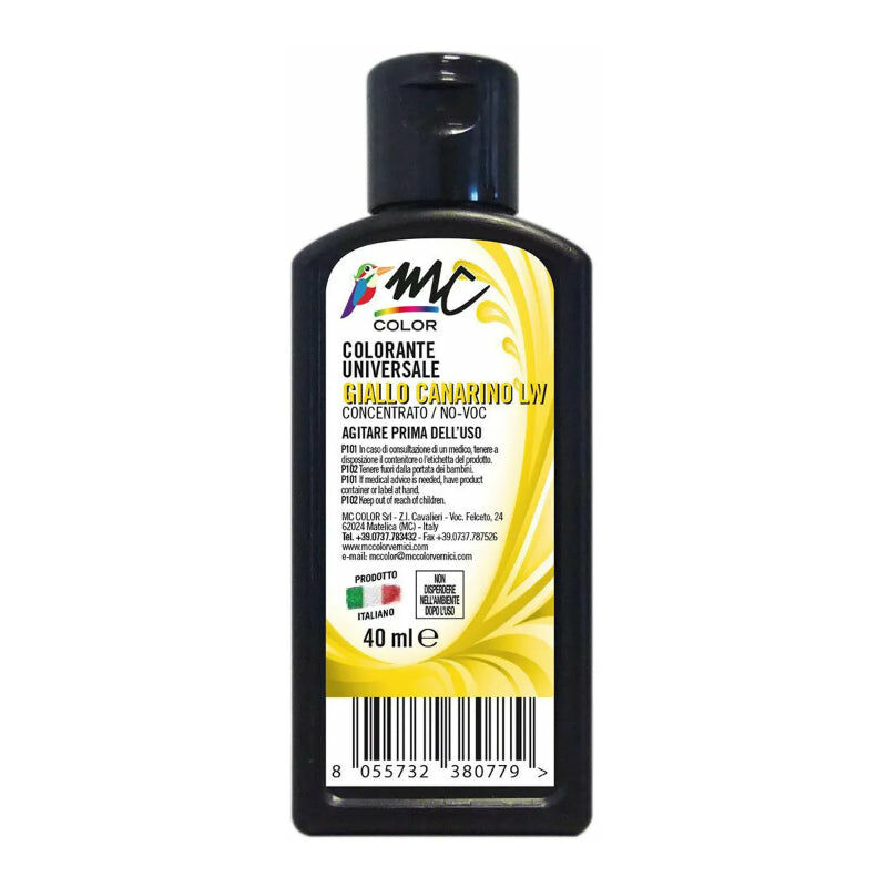 foto del prodotto colorante universale concentrato 40 ml giallo canarino lw