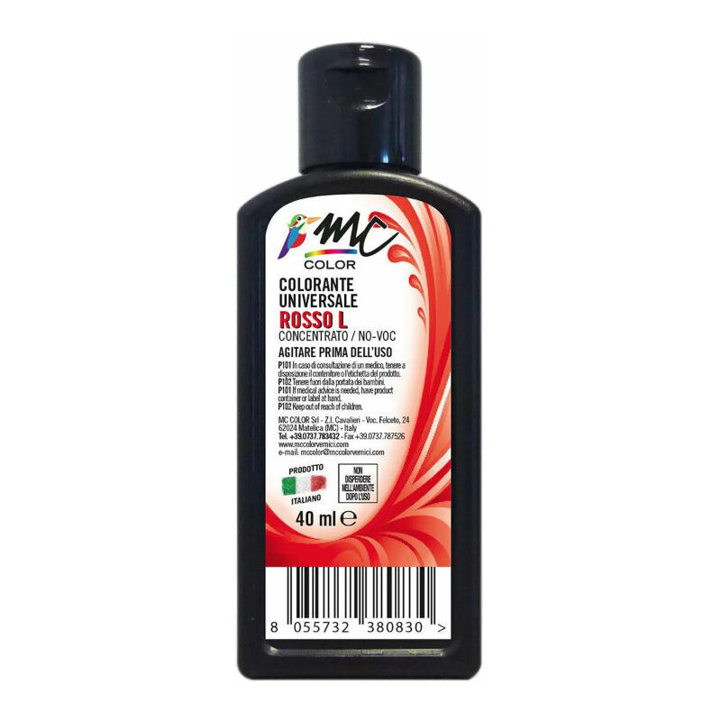foto del prodotto colorante universale concentrato 40 ml rosso l