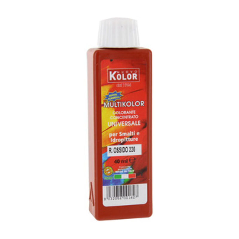foto del prodotto colorante universale ml.40 rosso ossido 220rl. prezzo per 1 pezzo.