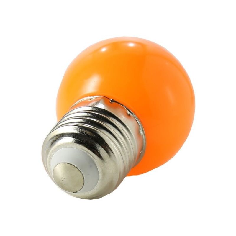 foto del prodotto colore lampadina a led 1w e27 bulbo led fiesta arancione e27 jandei