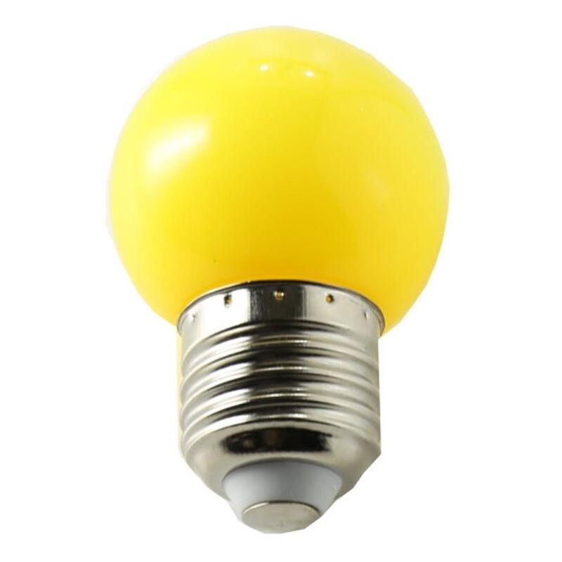 foto del prodotto colore lampadina a led 1w e27 bulbo led fiesta giallo e27 jandei