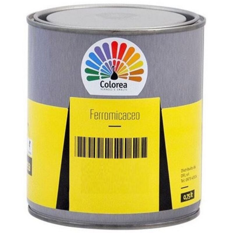 foto del prodotto colorea vernice smalto ferromicaceo rame 0,750 lt per ferro e ferro battuto satinato metallico vari colori rame