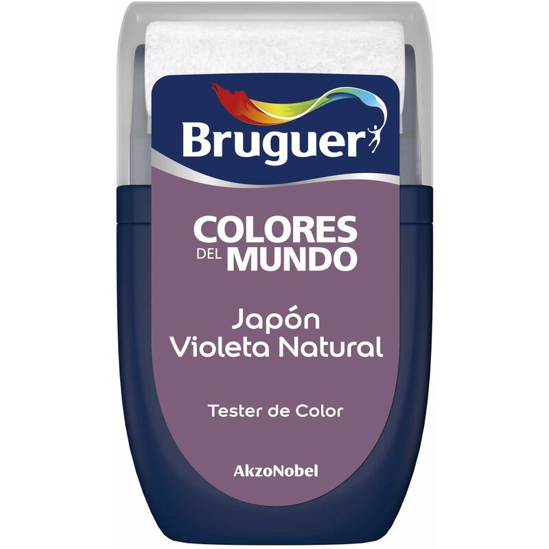 foto del prodotto colores del mundo, tester vernice monostrato per pareti, jap n viola naturale, 0,03 l bruguer