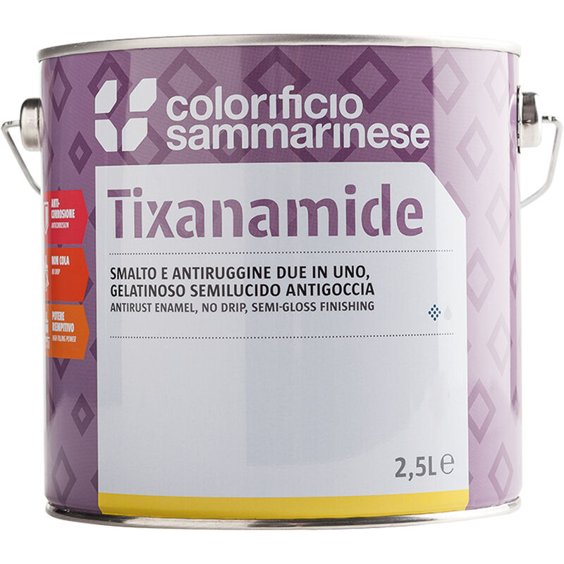 foto del prodotto colorificio sammarinese smalto antiruggine tixanamide lt. 0,750 grigio perla