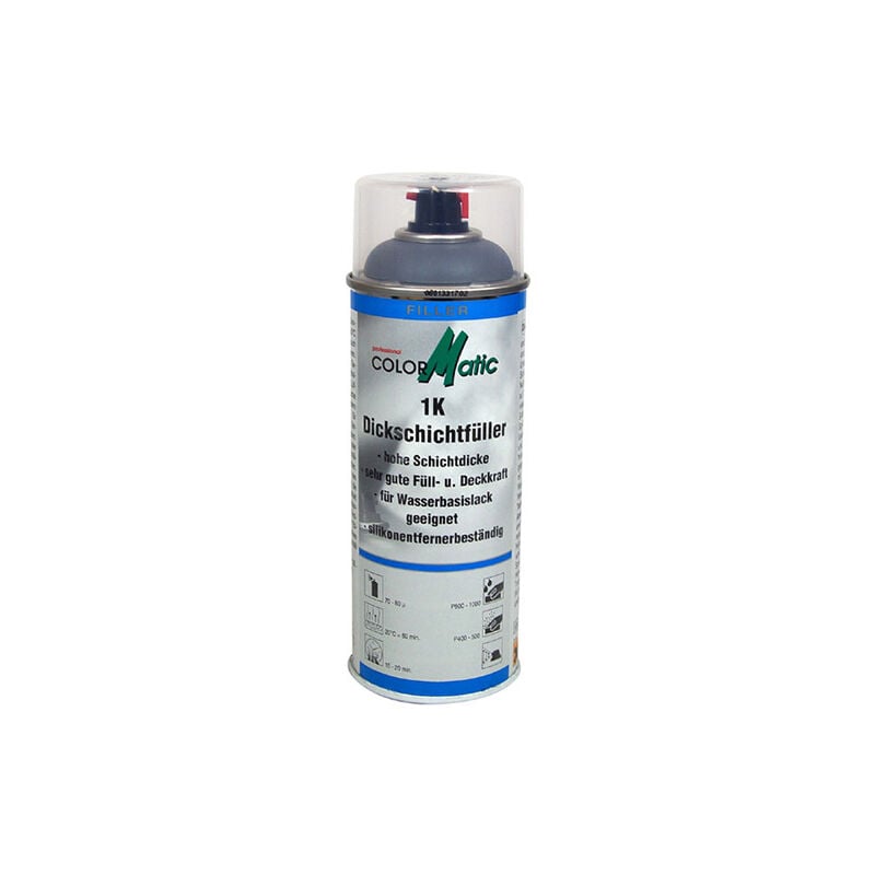 foto del prodotto colormatik 385575 filler ad alto spessore 1k nero 400 ml