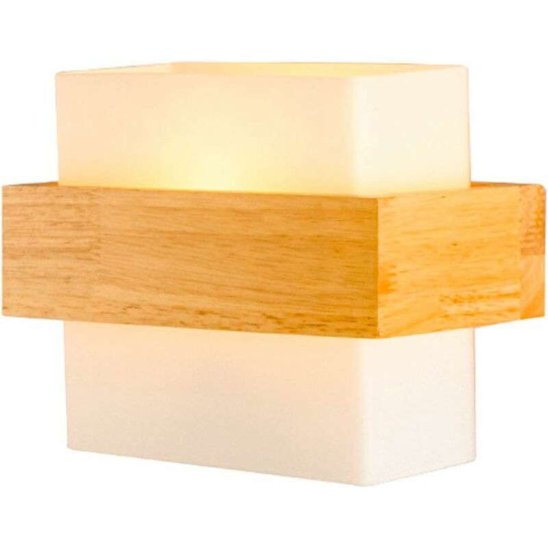 foto del prodotto colours lampada da parete in legno dimmerabile e27 lampada da comodino per camera da letto con applique per interni, lampada decorativa da parete per