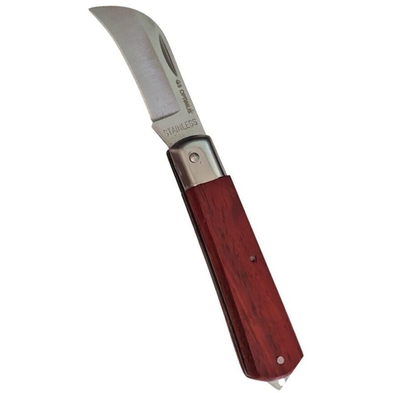 foto del prodotto coltello da innesto pieghevole da giardino coltello da potatura lama in acciaio