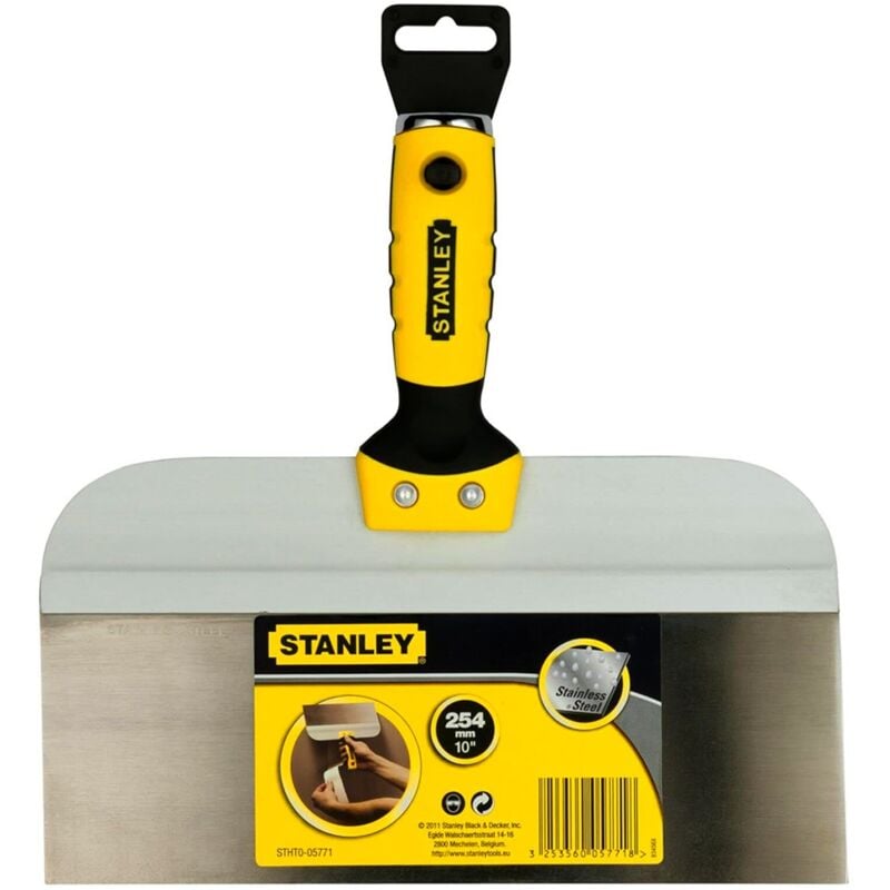 foto del prodotto coltello da intonaco lama in acciaio inox impugnatura bicomponente 300 mm stanley stht0 05776