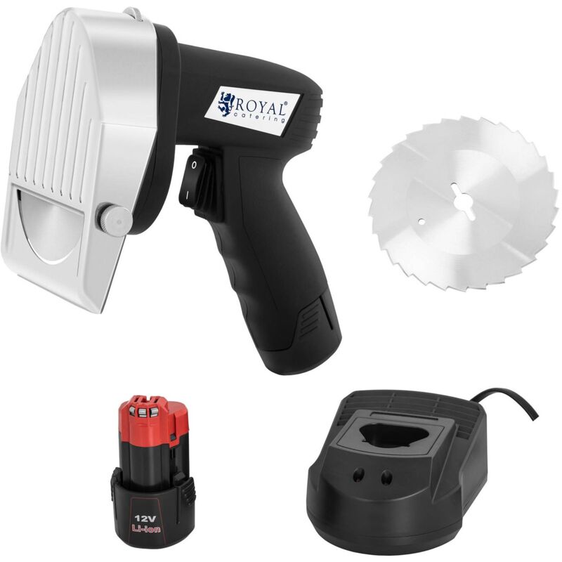 foto del prodotto coltello elettrico per kebab lama d ner gyros batteria senza cavo 3.000 giri min