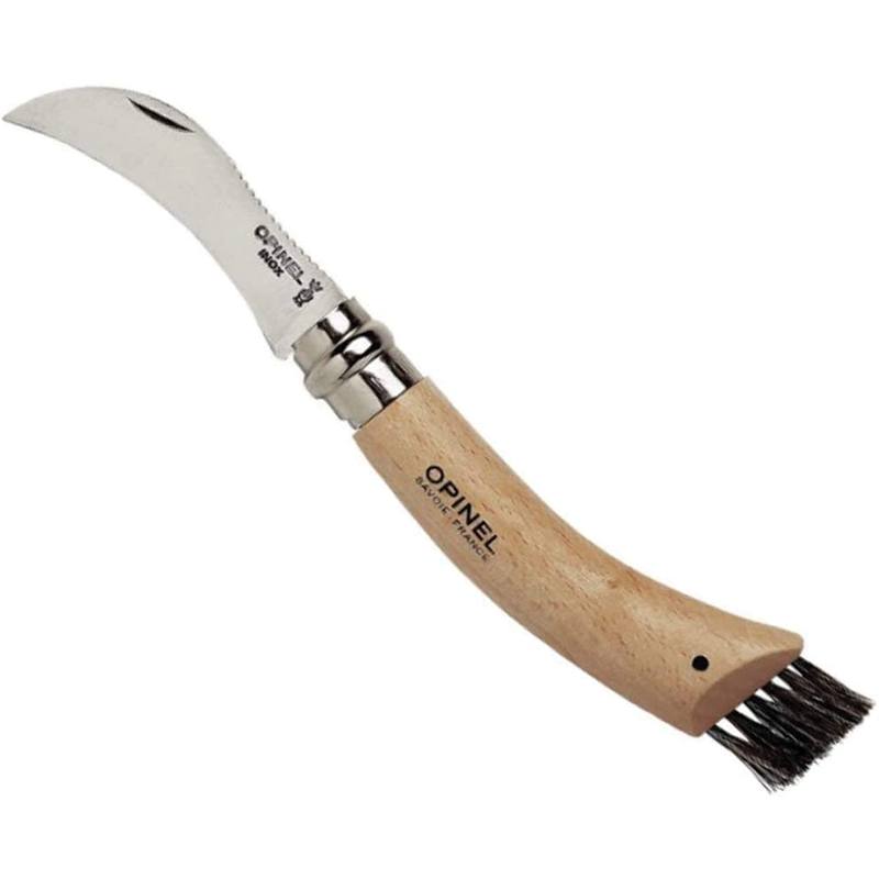 foto del prodotto coltello funghi con manico in legno